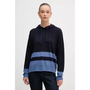 United Colors of Benetton pulover din amestec de lână culoarea bleumarin, light, 102HE203V imagine