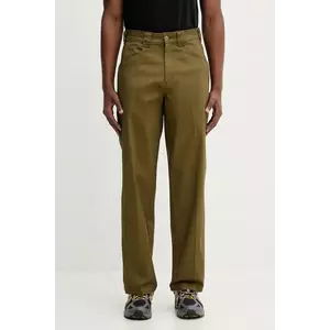 Dickies pantaloni bărbați culoarea verde simplu DK0A8671 imagine