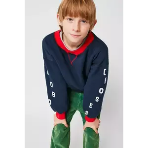 Bobo Choses hanorac de bumbac pentru copii culoarea bleumarin, cu imprimeu, 225AC042 imagine