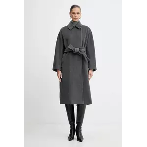 Marella palton de lână culoarea gri, 2523016142200 imagine