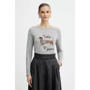 Weekend Max Mara longsleeve RENOIR culoarea gri, 2525946032600 imagine
