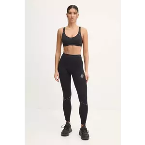 Compressport leggins de alergare Winter Running culoarea negru, uni, ATIW3259 imagine