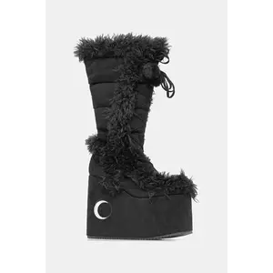 Koi Footwear cizme femei, culoarea negru, cu platforma, izolare usoara, SN01 imagine