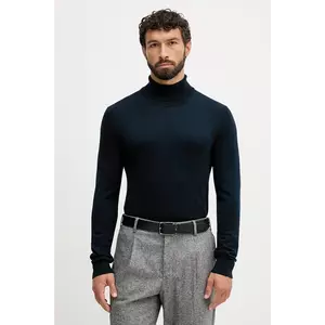 Lindbergh pulover culoarea bleumarin, light, cu guler, 30-80094 imagine