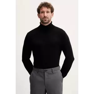 Lindbergh pulover culoarea negru, light, cu guler, 30-80094 imagine