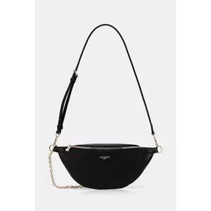 Lacoste poșetă de piele culoarea negru, NF5098PH imagine