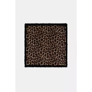 FROM FUTURE eșarfă de cașmir culoarea maro, cu imprimeu, AFO02786 imagine