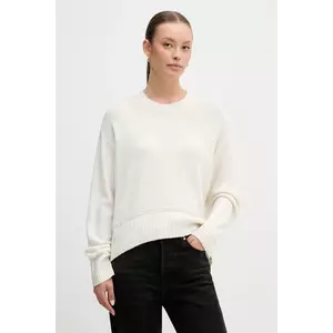 United Colors of Benetton pulover din amestec de lână culoarea bej, 1244D10BC imagine