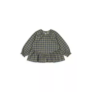 Konges Sløjd bluză copii TERRE BLOUSE GOTS culoarea turcoaz, cu imprimeu, KS104011 imagine