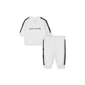 Marc Jacobs trening din bumbac pentru bebeluși culoarea bej, W60663 imagine