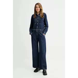 G-Star salopetă jeans culoarea bleumarin, cu guler, D26877.E090 imagine