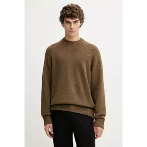 Les Deux pulover din amestec de lână Gilbert culoarea maro, călduros, 1000555 imagine