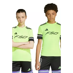 adidas Performance tricou copii F50 culoarea verde, cu imprimeu, KA7172 imagine