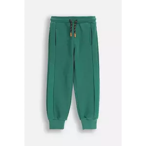Coccodrillo pantaloni de trening pentru copii culoarea verde, uni, YETI BOY KIDS imagine