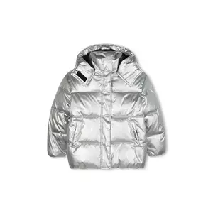 Karl Lagerfeld geacă copii culoarea argintiu, Z30602 imagine