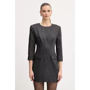 Marella rochie din lână culoarea gri, mini, evazați, 2523226112200 imagine