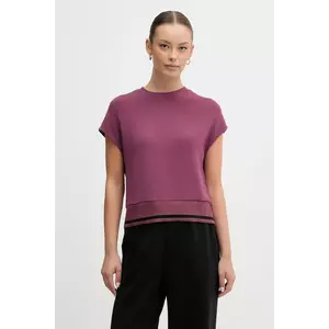 United Colors of Benetton tricou culoarea violet, 3QAFD10AX imagine