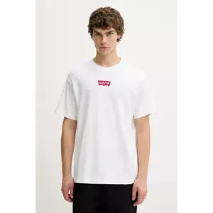 Levi's tricou din bumbac culoarea alb, cu imprimeu, 87373 imagine