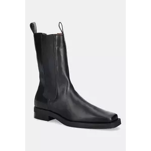 Copenhagen ghete chelsea de piele culoarea negru, cu toc plat, CPH747 leather imagine