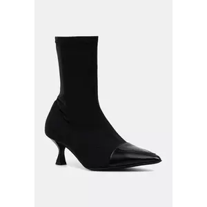 Love Moschino botine culoarea negru, cu toc cui, JA21105G0NIM100A imagine