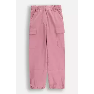 Coccodrillo pantaloni copii culoarea roz, uni, CRAFT PUNK GIRL JUNIOR imagine