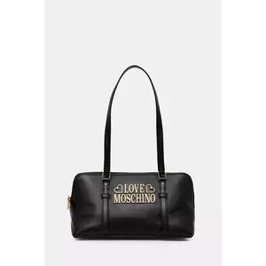Love Moschino poșetă de piele culoarea negru, JC4332PP0NK1300A imagine