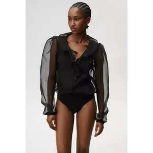 Undress Code body cu mătase Classic culoarea negru, uni, 1024 imagine