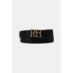 Pedro del Hierro curea de piele culoarea negru, 4692163 imagine