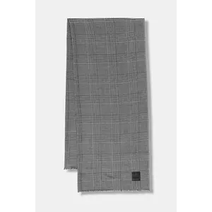 Weekend Max Mara șal de lână QUANTUM culoarea negru, cu imprimeu, 2525546045600 imagine