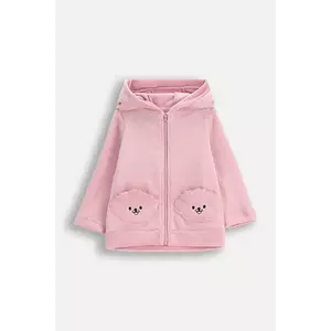 Coccodrillo bluză culoarea roz, cu glugă, uni, HAPPY PUPPY GIRL NEWBORN imagine