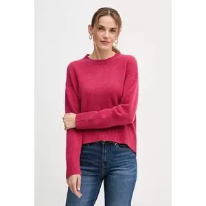 United Colors of Benetton pulover din amestec de lână culoarea roz, 1244D10BC imagine