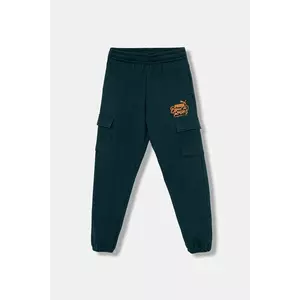 Puma pantaloni de trening pentru copii MID90s Cargo Sweatpants FL B culoarea verde, cu imprimeu, 688474 imagine