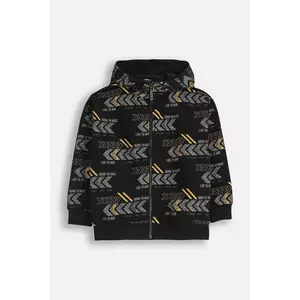 Coccodrillo bluză copii culoarea negru, cu glugă, cu imprimeu, CITY RACING BOY JUNIOR imagine