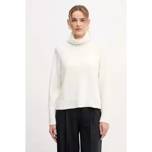 Joop! pulover din amestec de lână culoarea bej, cu guler, 30049417 imagine