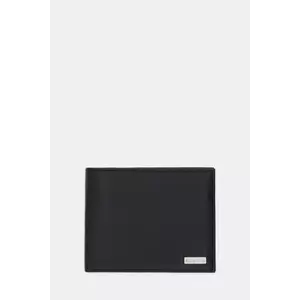 U.S. Polo Assn. portofel de piele Utah H. culoarea negru, WEUUA2612MHA imagine