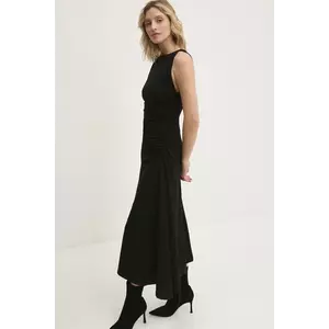 Answear Lab rochie culoarea negru, maxi, evazată imagine
