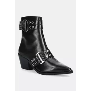 Steve Madden botine Splurge culoarea negru, cu toc drept, 11004772 imagine