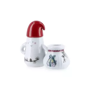 Kähler sfeșnic decorativ Hammershoi Christmas 8, 5 x 11, 5 x 6 cm culoarea alb imagine