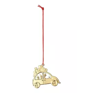 Rosendahl pandantiv decorativ Christmas Car 9 x 6, 5 cm culoarea galben imagine