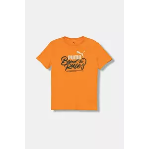 Puma tricou de bumbac pentru copii MID90s Graphic Tee III B culoarea portocaliu, cu imprimeu, 688472 imagine