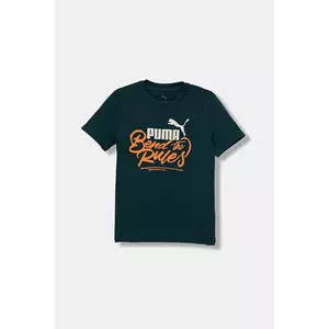 Puma tricou de bumbac pentru copii MID90s Graphic Tee III B culoarea verde, cu imprimeu, 688472 imagine