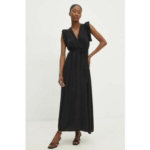 Answear Lab rochie culoarea negru, maxi, evazată imagine