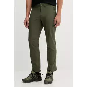 Mammut pantaloni sport Runbold Winter culoarea verde, drept, 1021.01380 imagine