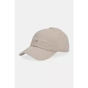 Tommy Jeans șapcă de baseball din bumbac 0 culoarea bordo, cu imprimeu, AM0AM12958 imagine