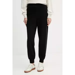 United Colors of Benetton pantaloni de trening din bumbac culoarea bleumarin, uni, 3UNIDF01A imagine