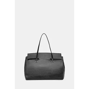 Liviana Conti poșetă de piele culoarea negru, A5WA52 imagine