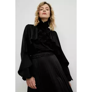 Answear.LAB bluza culoarea negru, neted imagine