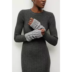 Answear.LAB mănuși de lână culoarea gri imagine
