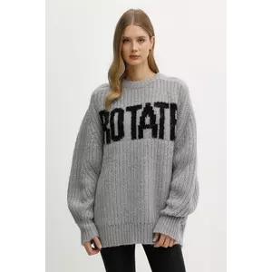 Rotate pulover din amestec de lână culoarea gri, 114641039 imagine