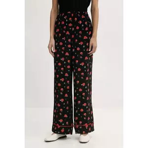 The Sleeper pantaloni culoarea negru, lat, high waist, PSPT03F021N imagine